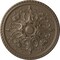 Ekena Millwork Bradford Ceiling Medallion (Fits Canopies up to 6 5/8"), Hand-Painted Warm Silver, 32 5/8"OD x 2"P CM32BRWSS - alternate 1